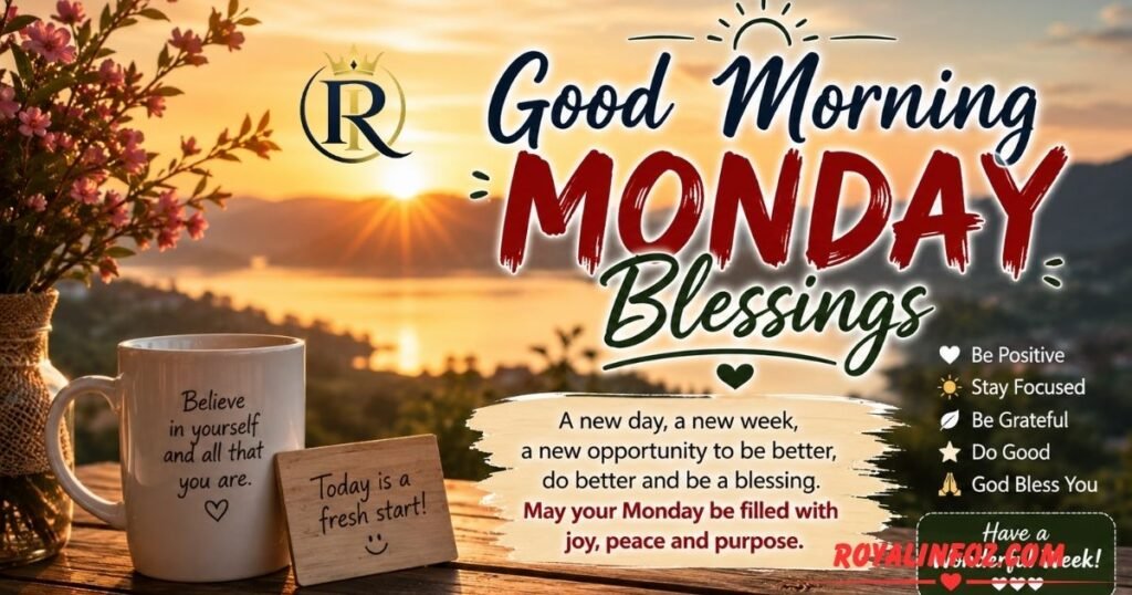 Inspirational Good Morning Monday Blessings