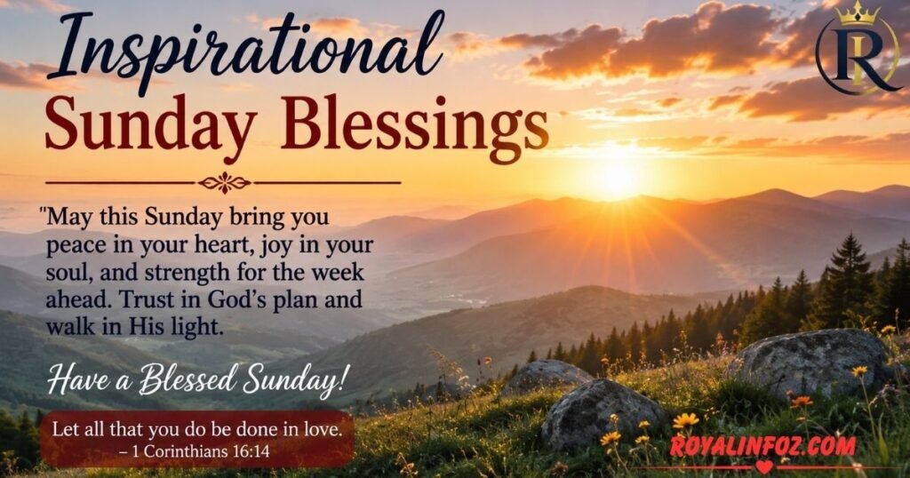 Inspirational Sunday Blessings