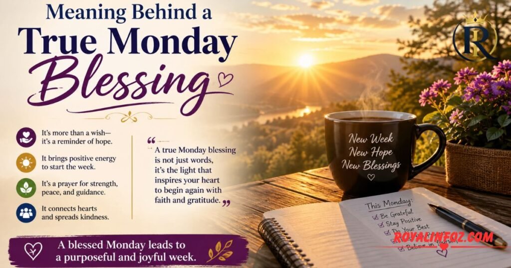 Meaning Behind a True Monday Blessing