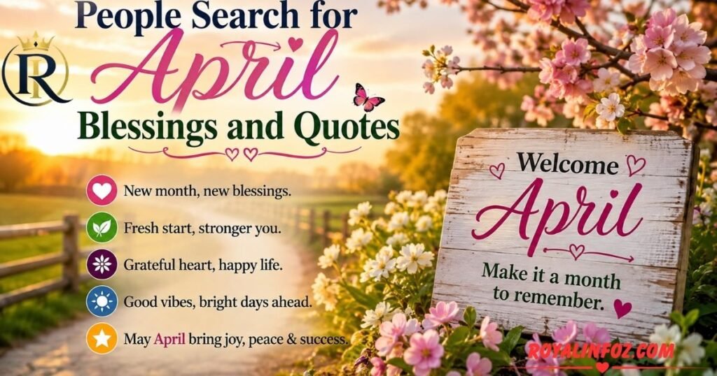 People Search for April Blessings and Quotes
