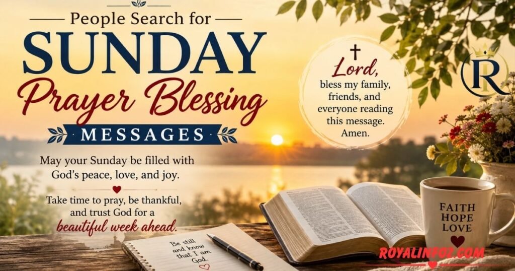 People Search for Sunday Prayer Blessing Messages
