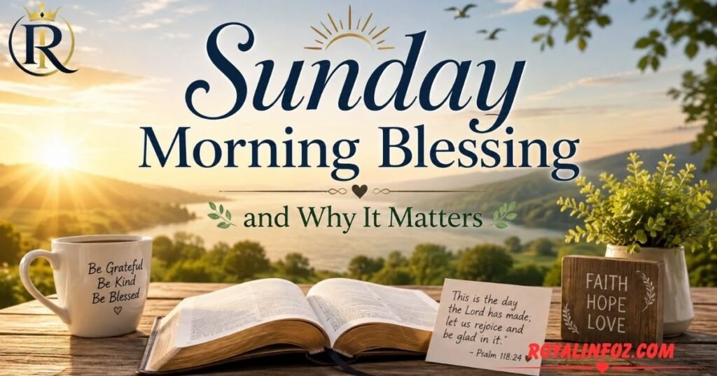 Sunday Morning Blessing and Why It Matters