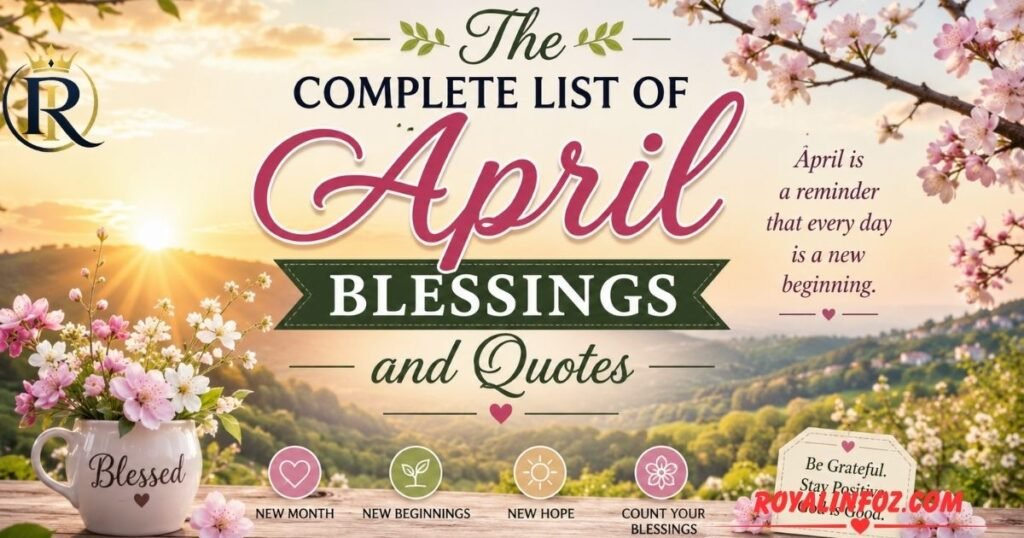 The Complete List of April Blessings and Quotes